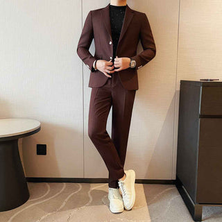 Herren Anzug Slim Fit - Cecile LavelleBraun