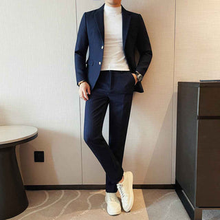 Herren Anzug Slim Fit - Cecile LavelleDunkelblau