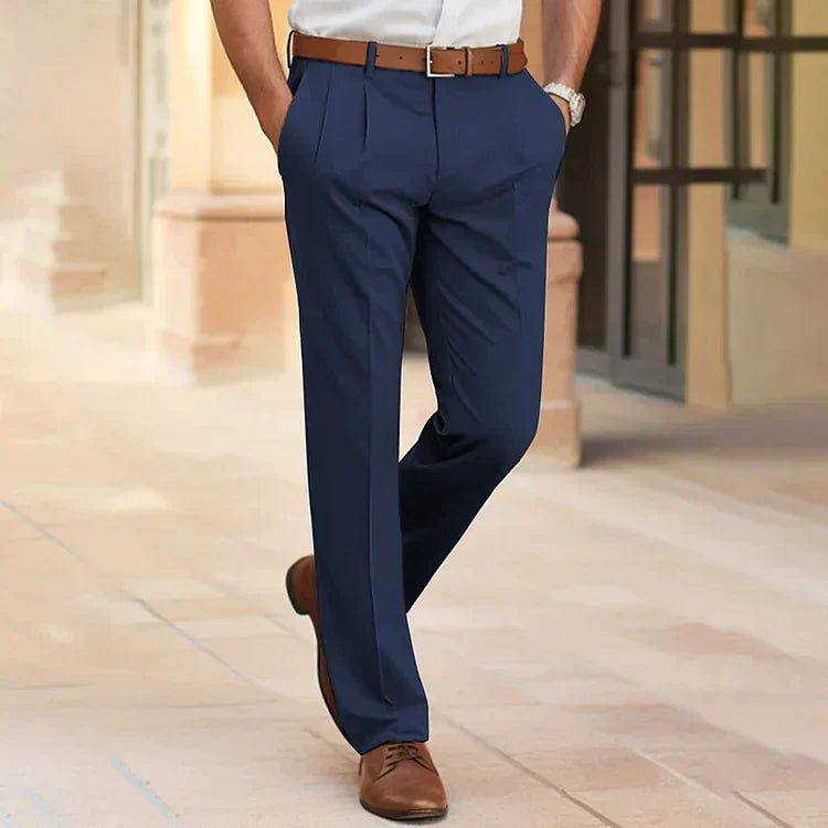Herren Anzughose Business Gerader Schnitt