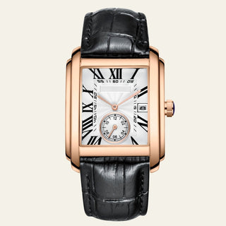 Herren Armbanduhr Rechteckig Elegant - Cecile LavelleGold