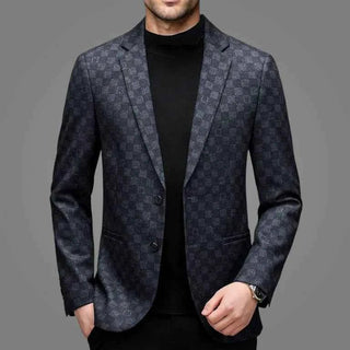 Herren Blazer Slim Fit - Cecile LavelleSchwarz - Grau