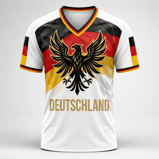 Herren Deutschland Trikot Fußball WM Adler - Cecile LavelleWeiß