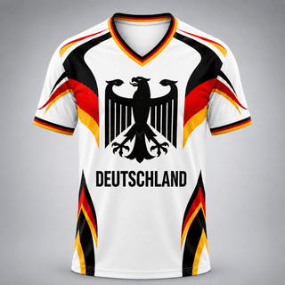 Herren Deutschland Trikot Fußball WM Fanversion - Cecile LavelleWeiß