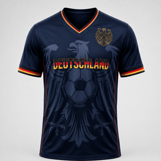 Herren Deutschland Trikot Fußball WM - Cecile LavelleMarineblau