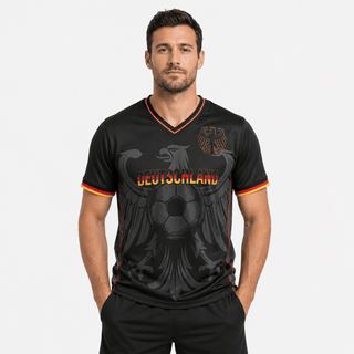 Herren Deutschland Trikot Fußball WM - Cecile LavelleSchwarz