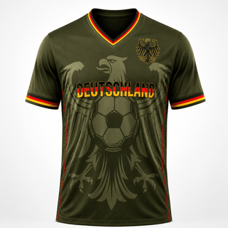 Herren Deutschland Trikot Fußball WM - Cecile LavelleGrün