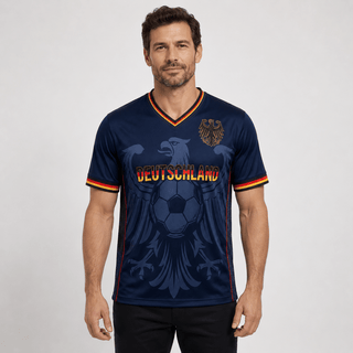 Herren Deutschland Trikot Fußball WM - Cecile LavelleMarineblau