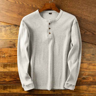 Herren Henley Hemd - Cecile LavelleGrau