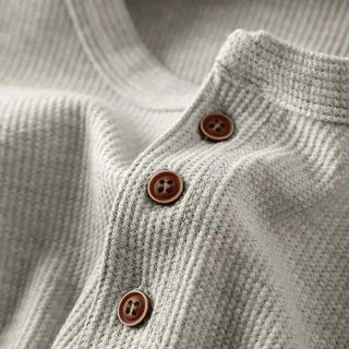 Herren Henley Hemd - Cecile LavelleGrau