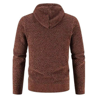 Herren Kapuzenstrickjacke - Cecile LavelleSchwarz