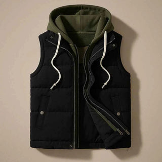 Herren Kapuzenweste - Cecile LavelleSchwarz