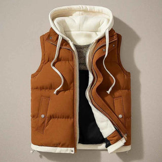 Herren Kapuzenweste - Cecile LavelleBraun