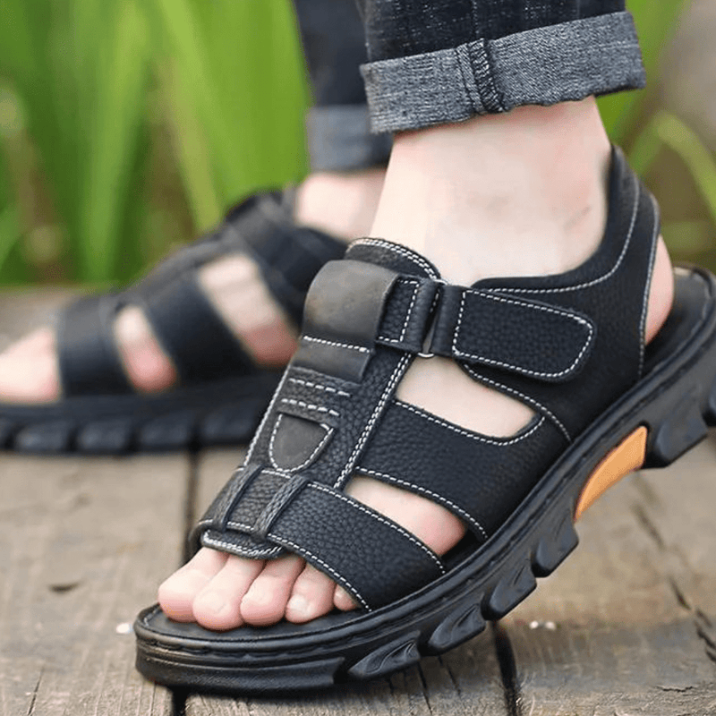 Herren Komfort Sandalen mit Klettverschluss