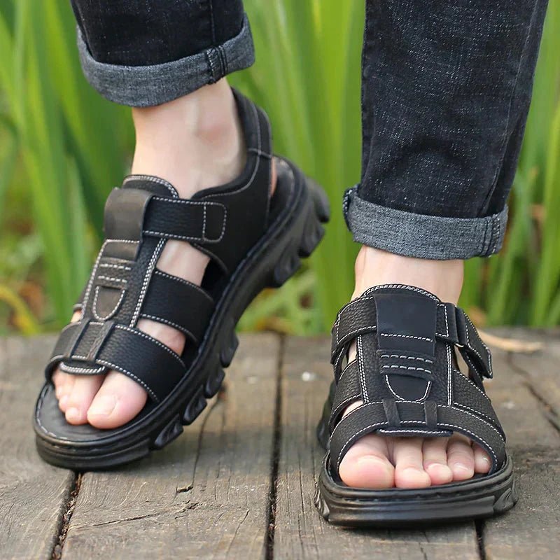 Herren Komfort Sandalen mit Klettverschluss
