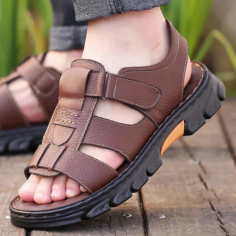 Herren Komfort Sandalen mit Klettverschluss
