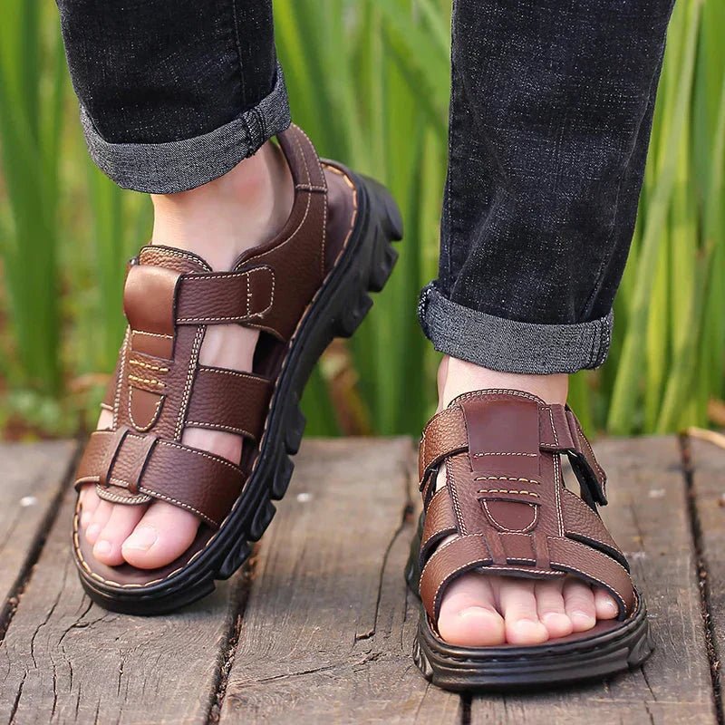 Herren Komfort Sandalen mit Klettverschluss