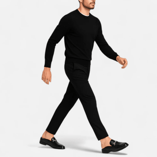 Herren Loafer Elegant mit Metallspange - Cecile LavelleSchwarz