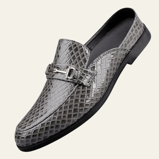 Herren Loafer Elegant mit Metallspange - Cecile LavelleGrau