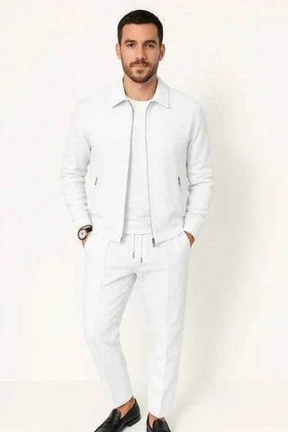 Herren Loungewear Set - Cecile LavelleWeiß