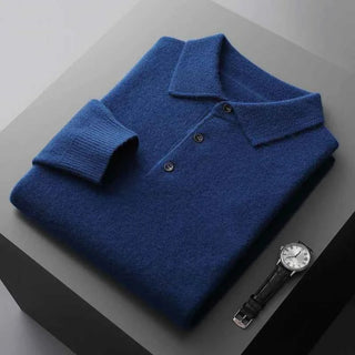Herren Pullover Mit Knopfleiste - Cecile LavelleMarineblau