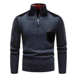 Herren Rundhals Pullover - Cecile LavelleBlau