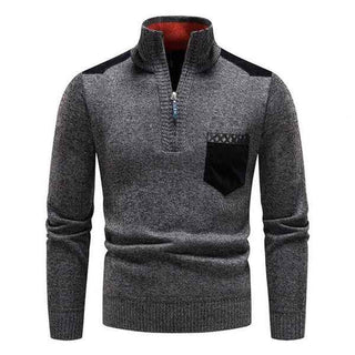 Herren Rundhals Pullover - Cecile LavelleGrau
