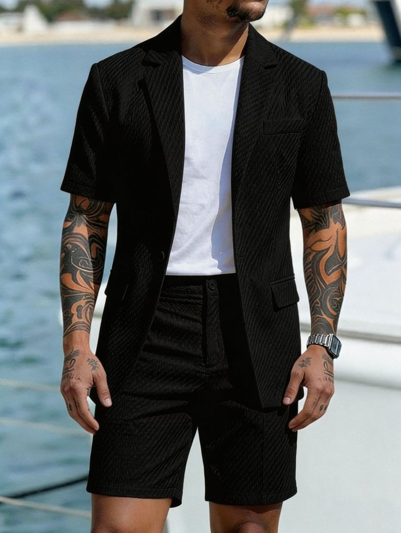 Herren Sommer Zweiteiler Set im Smart Casual Stil