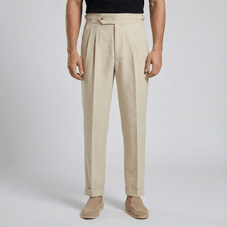 Herren Stoffhose Elegant Modern Geschnitten - Cecile LavelleBeige