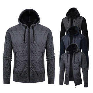 Herrenjacke Wattiert Mit Kapuze