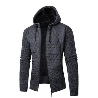Herrenjacke Wattiert Mit Kapuze