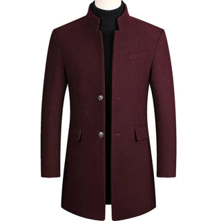Herrenmantel Slim Fit in Bourgogne