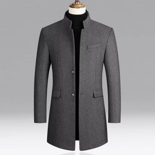 Herrenmantel Slim Fit in Grau