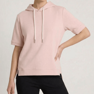 Hoodie Damen Oversized Kurzarm - Cecile LavelleSchwarz