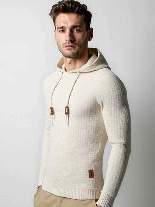 Hoodie Herren Klassisch - Cecile LavelleCremeweiß