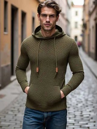 Hoodie Herren Klassisch - Cecile LavelleMilitärgrün