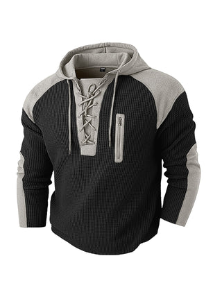 Hoodie Herren Regular Fit in Schwarz