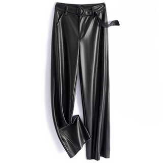 Hose Damen Gerade Passform in Schwarz