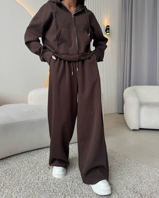 Hose Damen Highwaist Weit in Himmelblau
