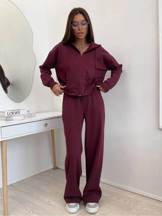 Hose Damen Highwaist Weit in Türkis