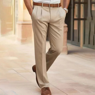 Hose Herren Moderne Passform in Beige
