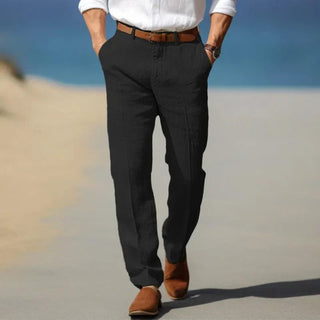 Hose Herren Slim Fit in Schwarz