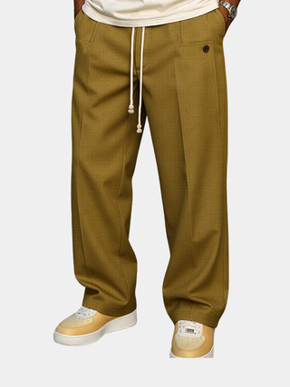 Hose Herren Weit Mit Bundfalte