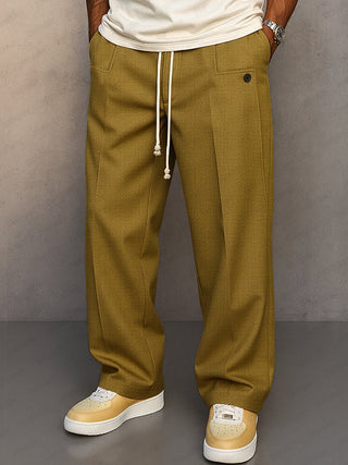Hose Herren Weit Mit Bundfalte - Cecile LavelleKhaki