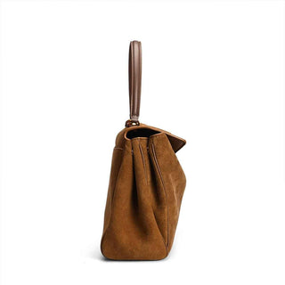 Isabella – Luxuriöse Schultertasche in Wildlederoptik