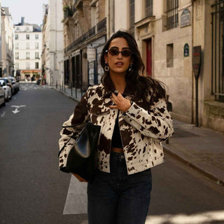 jacke mit Kuhmuster-Jacke-Cecile Lavelle-Mehrfarbig-S-Cecile Lavelle