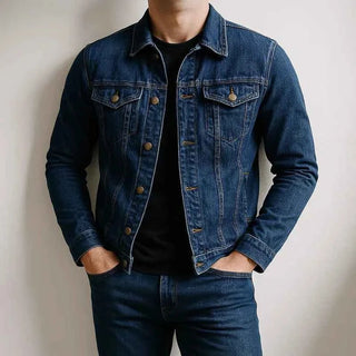 Jeansjacke Herren - Cecile LavelleMarineblau