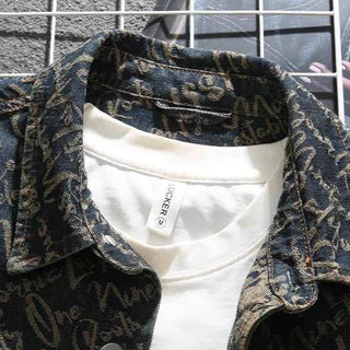 Jeansjacke mit Schriftzug - Cecile LavelleDunkelblau