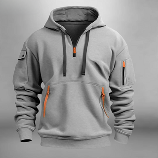 Kapuzensweatshirt Herren Regular Fit in Grau