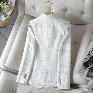 Karierter Blazer Damen - Cecile LavelleSchwarz