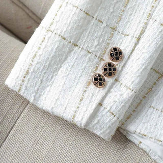 Karierter Blazer Damen - Cecile LavelleSchwarz